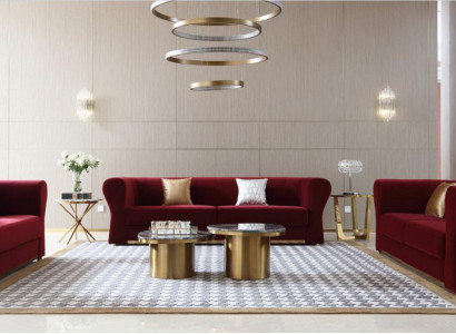 Ronnen Dësch Luxus Wunnzëmmer Dësch Couchtisch Design Dëscher Stil Miwwel 2stéckeg